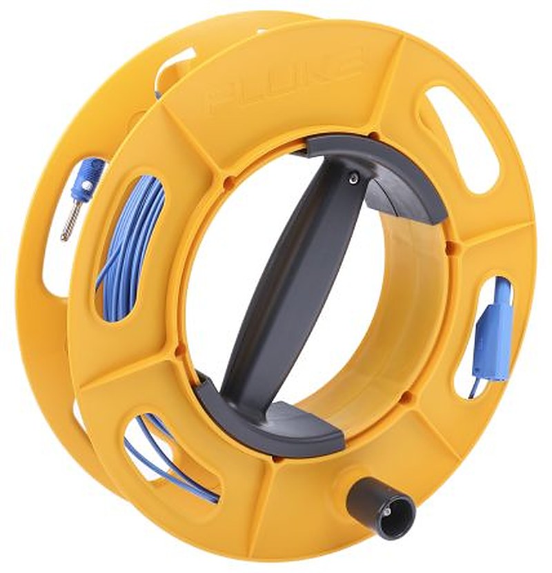 Fluke CABLE REEL 25M BL Ground Earth Cable Reel, For Use With 1623 Series, 1625 Series