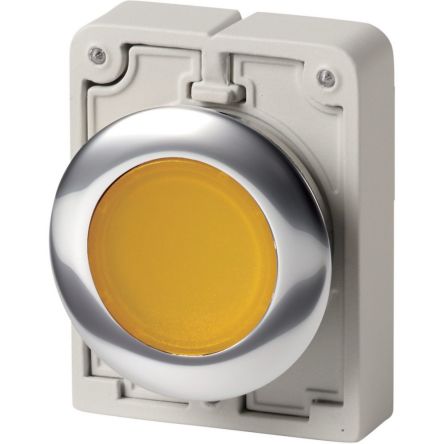 Eaton RMQ Titan M30 Series Yellow Momentary Push Button Switch, 30.5 mm Cutout, IP66, IP67, IP69K
