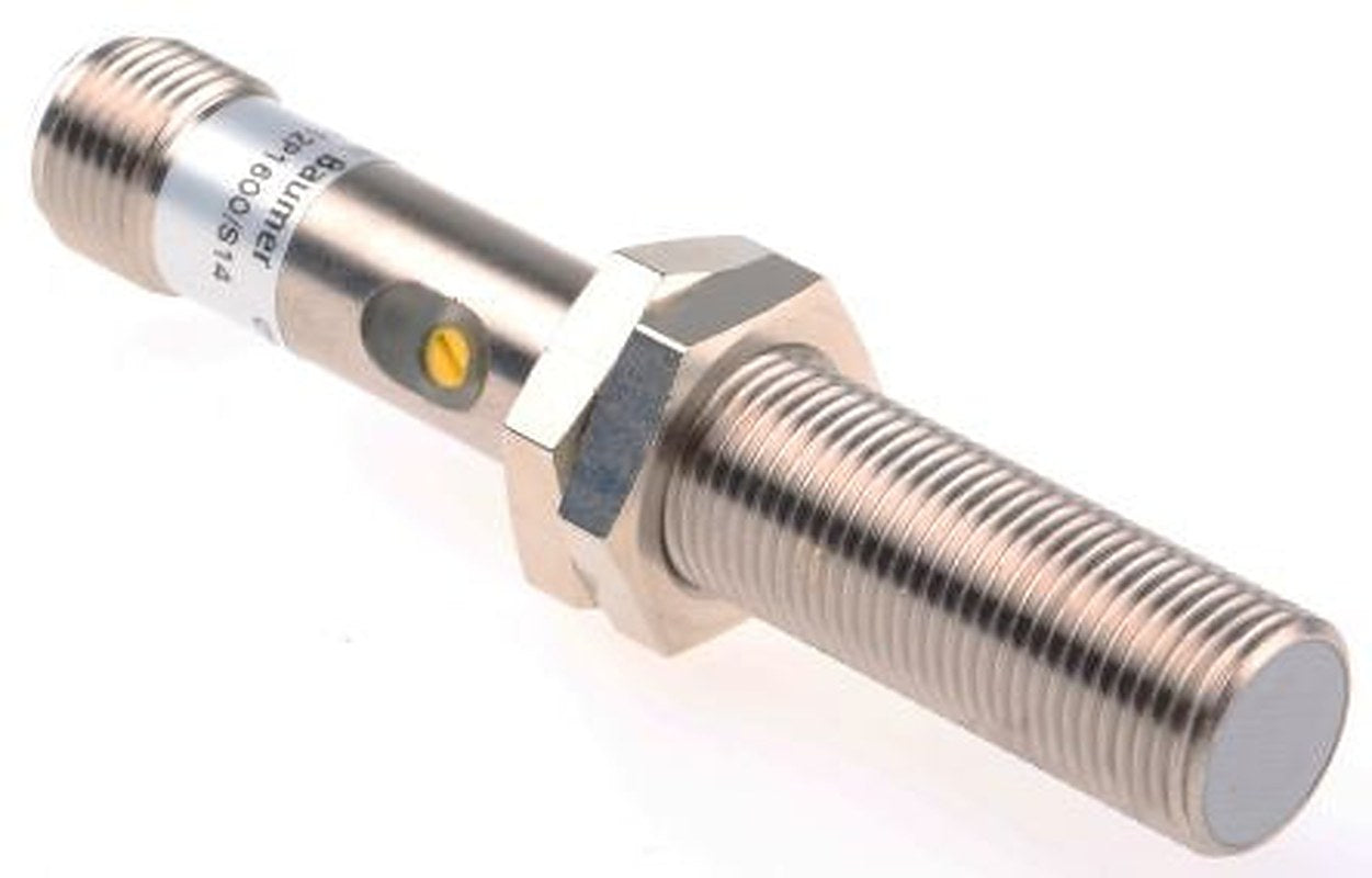 Baumer CFAM 12P1600/S14 Threaded Barrel Capacitive Proximity Sensor CFAM 12 4 mm, M12 x 1 PNP 200mA 30V 30 V dc