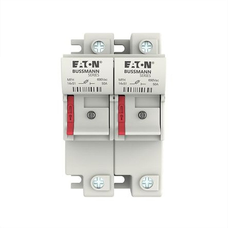 Eaton 50A Fuse Holder for 14 x 51 mm, 2P-Pole, 690V ac/dc