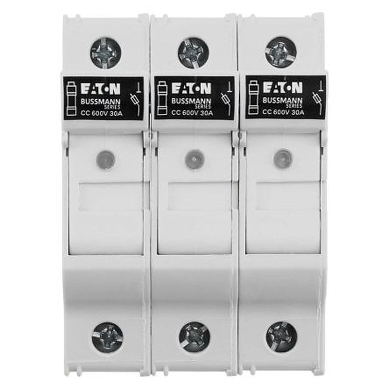 Eaton 30A Fuse Holder, 3P-Pole, 48V