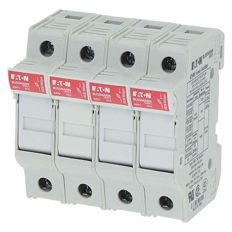 Eaton 32A Fuse Holder for 10 mm x 38 mm, 4P-Pole, 690V ac