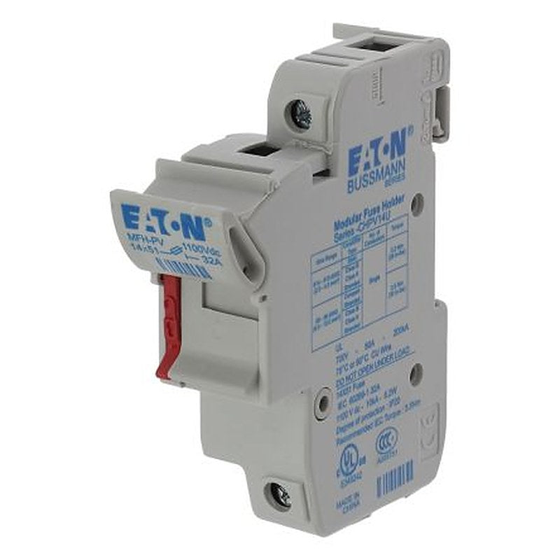 Eaton 50A Fuse Holder for 14 x 51 mm, 1P-Pole, 1500V
