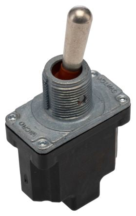 Honeywell Toggle Switch, Bushing Mount, On-On, SPDT, Screw Terminal, 277 V ac
