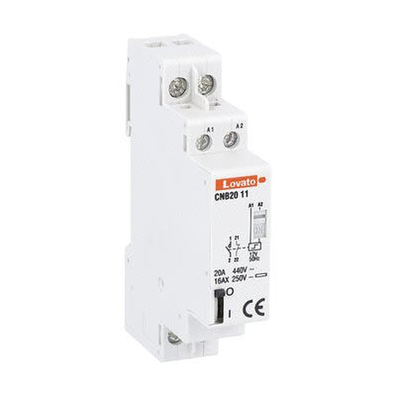 Lovato DIN Rail Latching Relay, 12V Coil, 20A Switching Current, SPDT