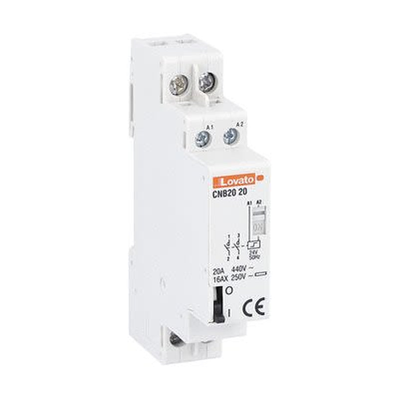 Lovato DIN Rail Latching Relay, 24V Coil, 20A Switching Current, DPST