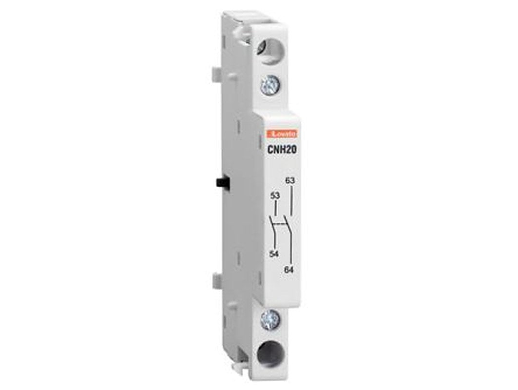 Lovato Auxiliary Contact, 2 Contact, 2 NO, CNH, DIN Rail, 6 A, CNH20