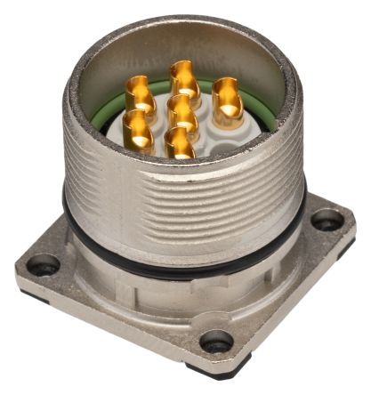 Phoenix Contact Circular Connector, 6 Contacts, Front, M23 Connector, Plug, Male, IP67, CA-6P Series