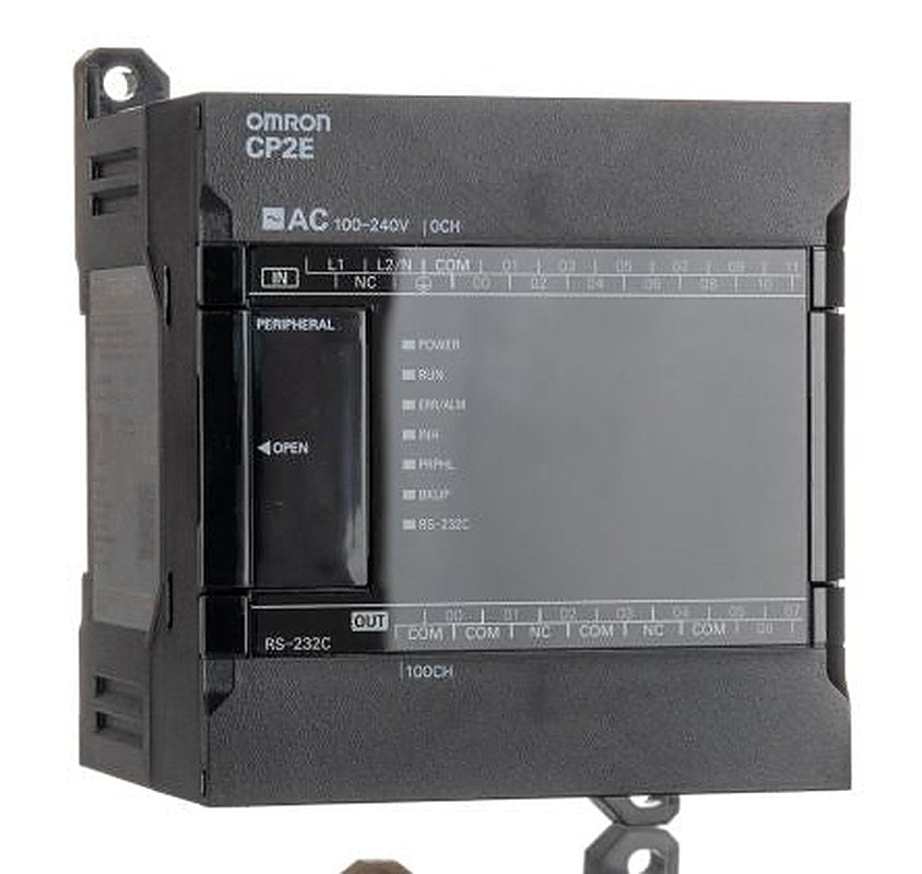 Omron CP2E Series PLC CPU, Relay Output, 12-Input, PNP/NPN Input