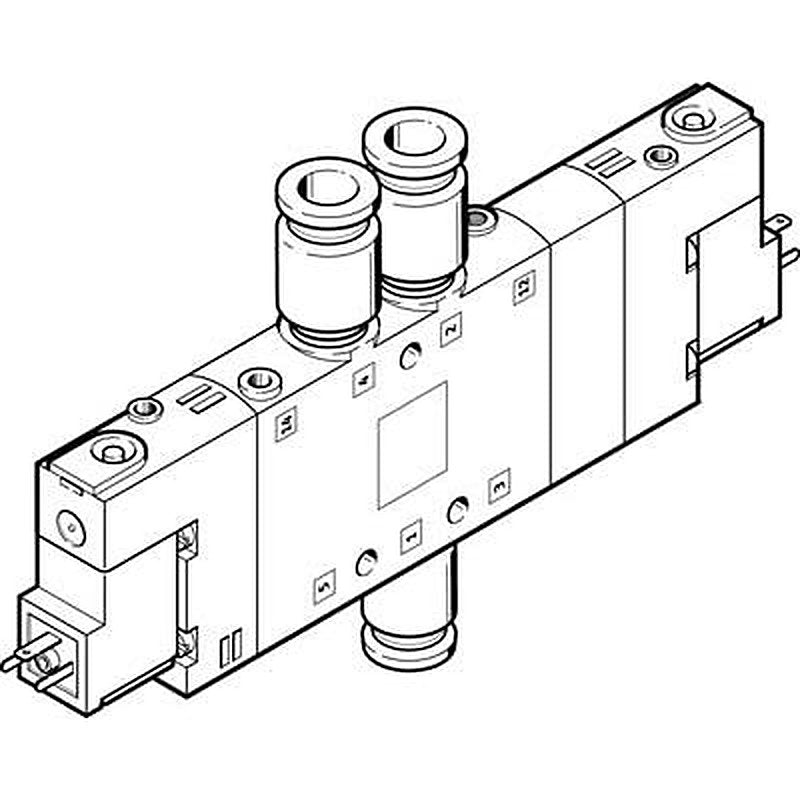 Festo Pneumatic Solenoid Valve - 5/3 Closed Electric 5 mm CPE18-M2H-5/3G-QS-10 Series 110V
