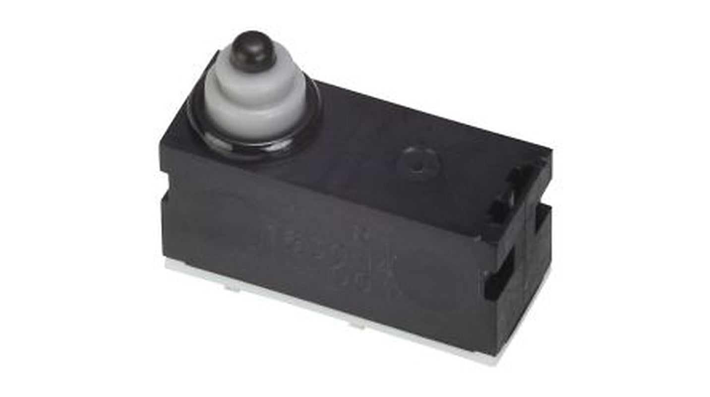 Omron Long Straight Lever Subminiature Micro Switch, PCB Terminal Terminal, 12 V dc, SPST, IP67