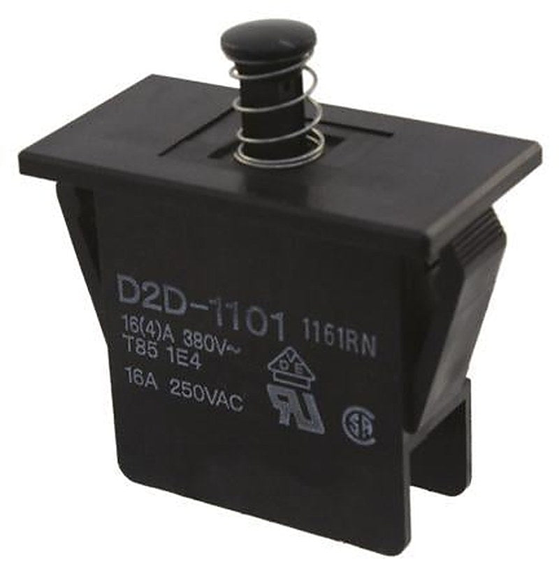 Omron Door Micro Switch Plunger, SPST 16 A IP40, 85 °C, -25 °C