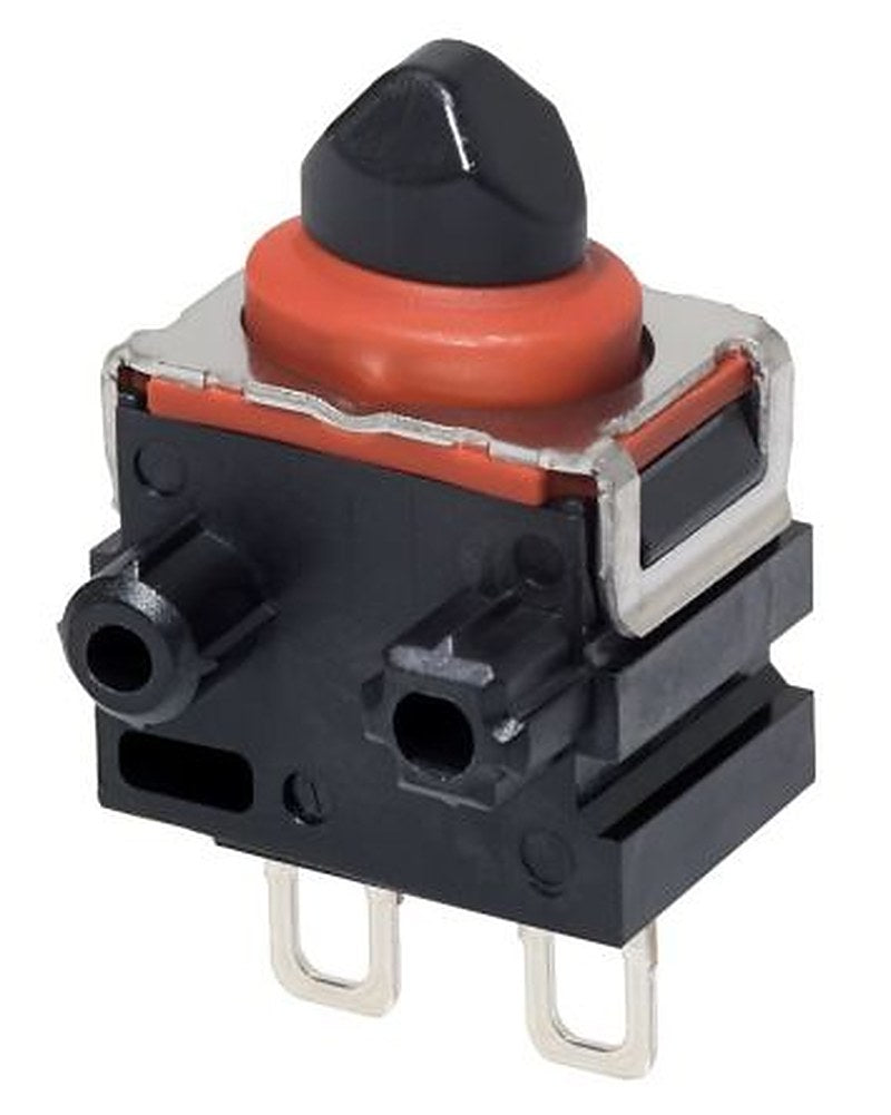 Omron Pin Plunger Subminiature Micro Switch, Solder Terminal, 0.1A, 500 V ac, 12 V dc, SPST, IP67