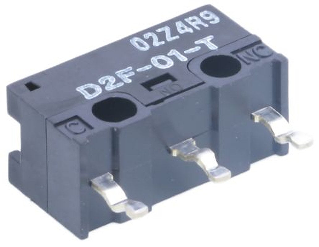 Omron Pin Plunger Micro Switch, PCB Terminal Terminal, 100mA, 30 V dc, SPDT, IP40
