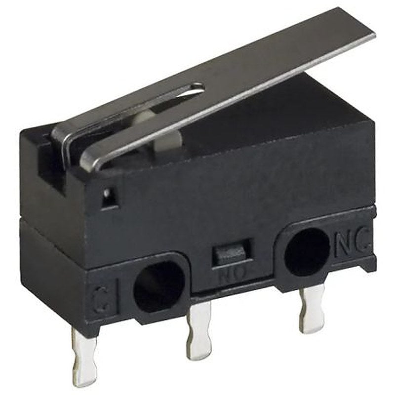 Omron Hinge Lever Subminiature Micro Switch, Solder Terminal, 100mA, SPDT, IP40