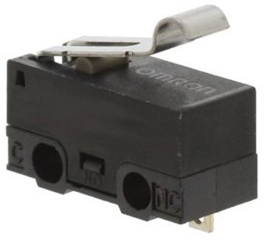 Omron Simulated Roller Lever Micro Switch, Solder Terminal, 3A, 30 V dc, SPDT, IP40