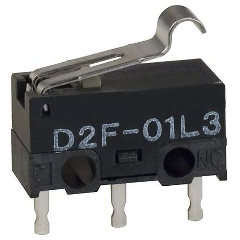 Omron Simulated Roller Lever Micro Switch, PCB Terminal Terminal, 100mA, SPDT, IP40