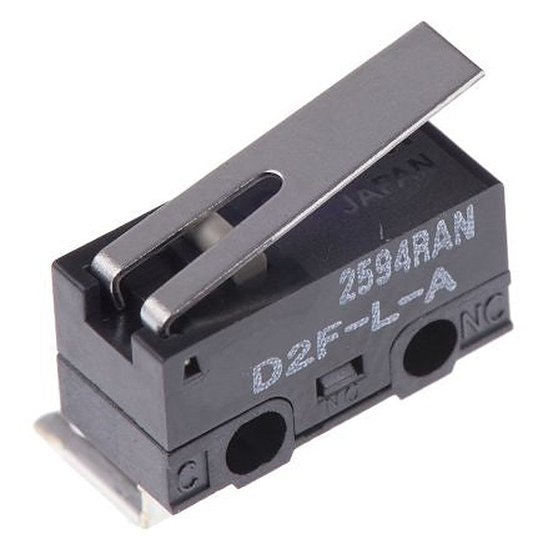 Omron Hinge Lever Micro Switch, Right Angle PCB Terminal Terminal, 3A, 30 V dc, SPDT, IP40