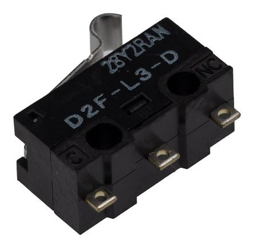 Omron Simulated Roller Lever Micro Switch, Solder Terminal, 3A, 125 V ac, 30 V dc, SPDT, IP40