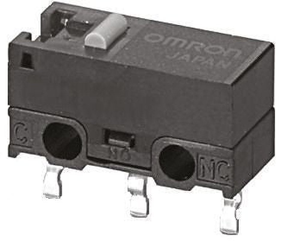 Omron Pin Plunger Micro Switch, PCB Terminal Terminal, 3A, 30 V dc, SPDT, IP40