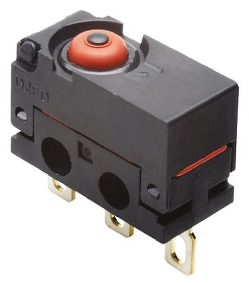 Omron Pin Plunger Micro Switch, Solder Lug Terminal, 2 A, 30 V dc, SPCO, IP6X