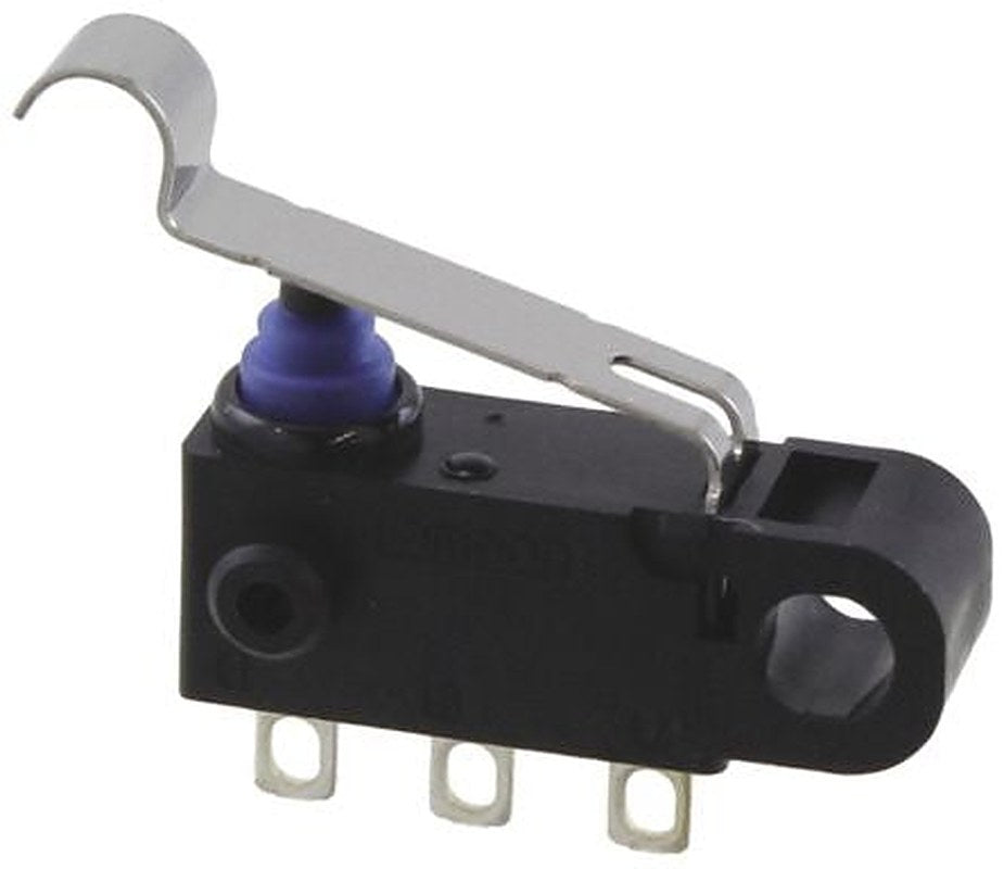 Omron Simulated Roller Lever Micro Switch, Solder Terminal, 2A, 125 V ac, SPDT, IP67