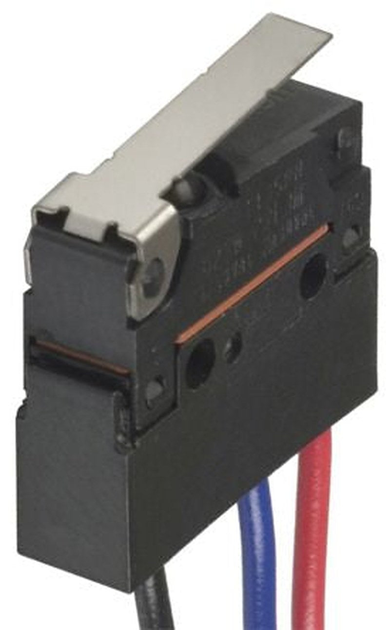 Omron Hinge Lever Micro Switch, Pre-Wired Terminal, 100mA, 30 V dc, SPDT, IP67