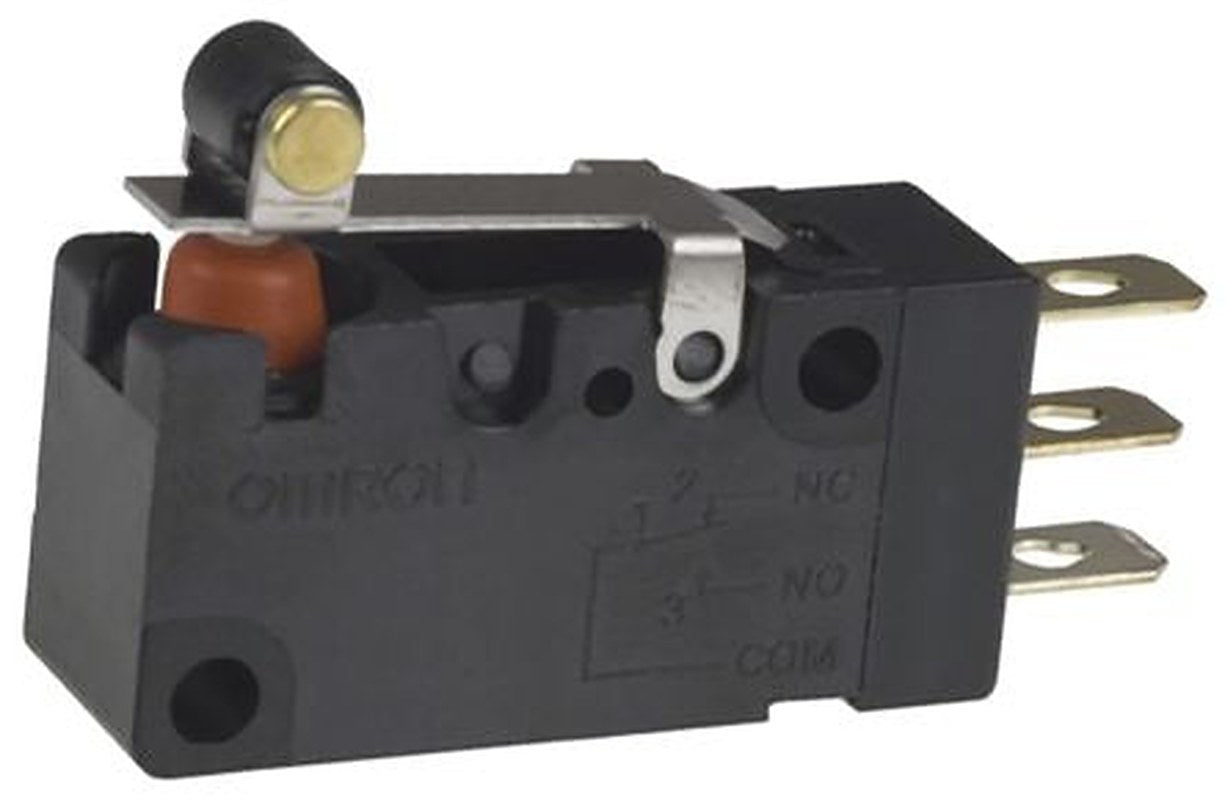 Omron Short Roller Lever Micro Switch, Solder Terminal, 100mA, SPDT, IP67