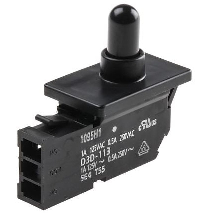 Omron Door Micro Switch, SPDT Plunger 500 A IP40, -30 °C, 60 °C