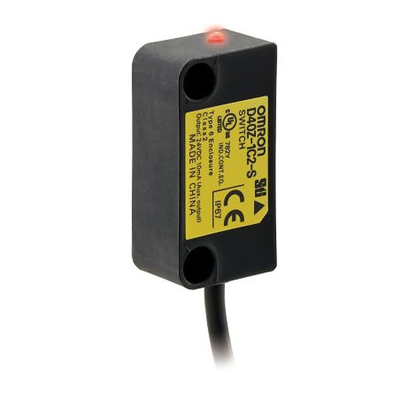 Omron D40Z Series Electromagnetic Induction Method Non-Contact Safety Switch, PBT Housing, 24V dc