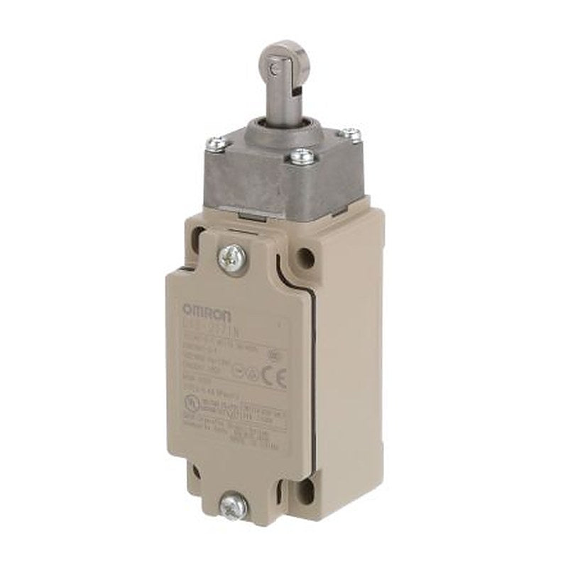 Omron D4B-@N Series Roller Plunger Limit Switch, IP67, Aluminium Housing, 400V ac, 2A