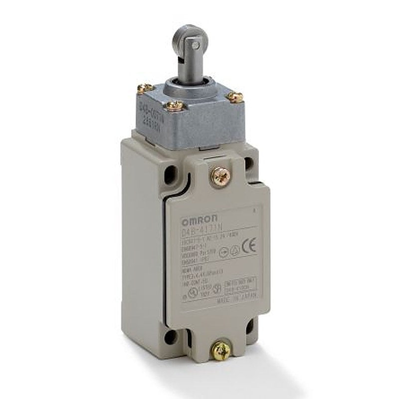Omron D4B Series Roller Lever Limit Switch, 1 NO/1 NC, IP67, Metal Housing, 400V