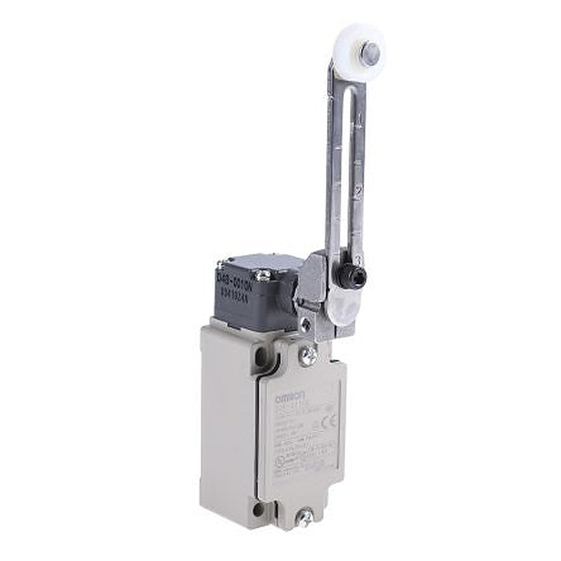 Omron D4B-@N Series Roller Lever Interlock Switch, 1 NO/1 NC, IP67, Metal Housing, 4A