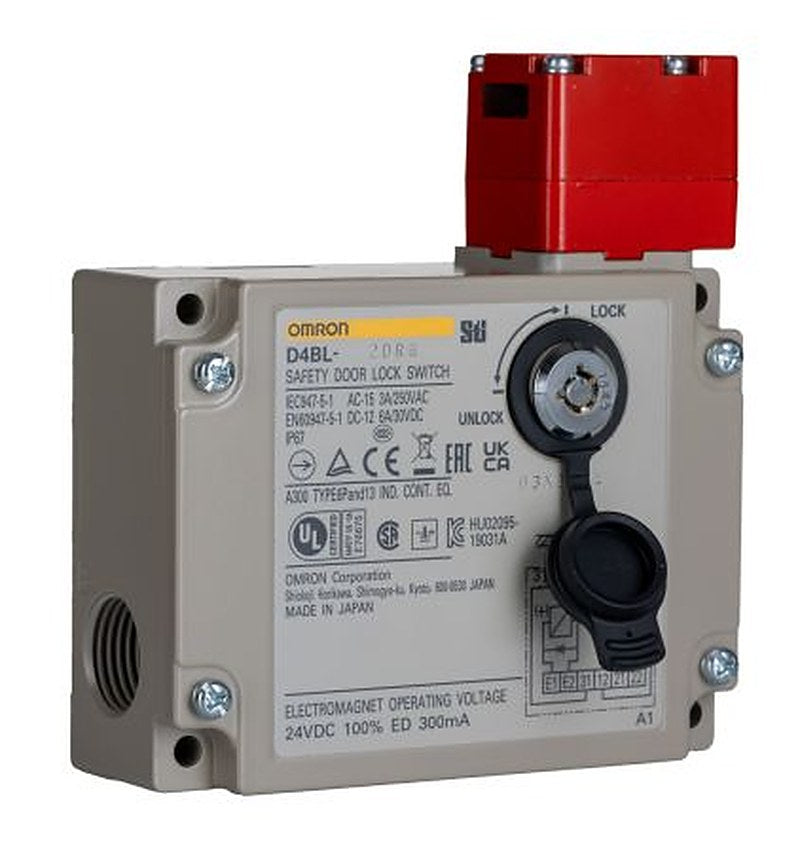 Omron D4BL Series Solenoid Interlock Switch, Power to Lock