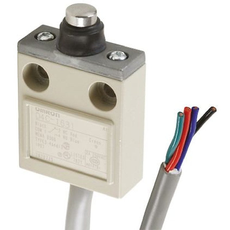 Omron D4C Series Roller Lever Limit Switch, 1 NO/1 NC, IP67, Metal Housing, 250V, 5A