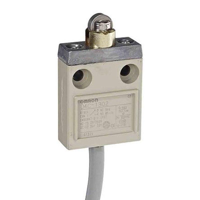 Omron D4C Series Roller Plunger Limit Switch, 1 NO/1 NC, IP67, Metal Housing