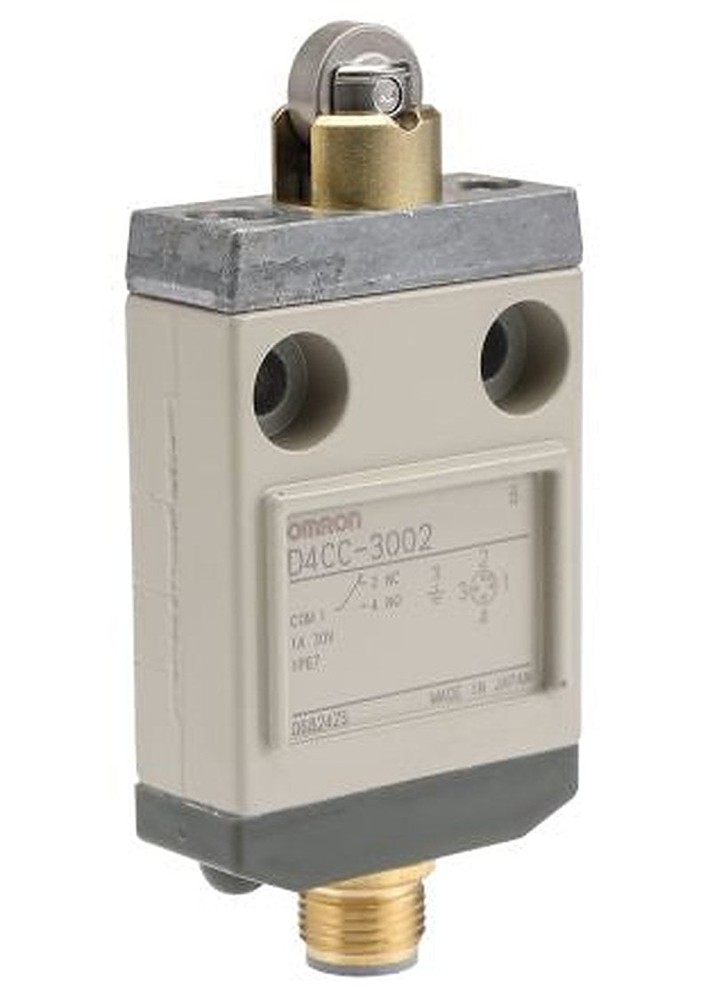Omron D4C Series Roller Plunger Limit Switch, 1 NO/1 NC, IP67, Metal Housing