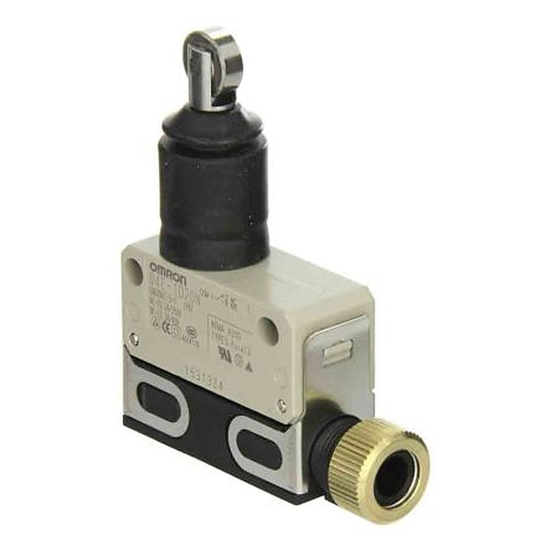 Omron D4E Series Roller Plunger Limit Switch, 1 NO/1 NC, IP67, Metal Housing, 250V