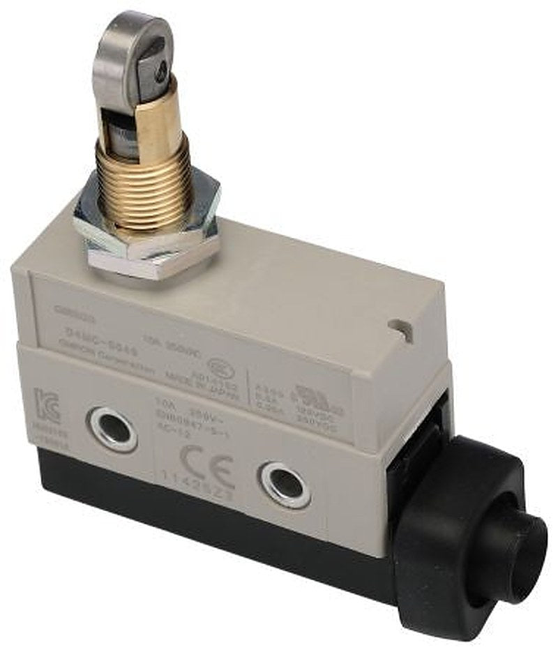 Omron D4MC Series Plunger Limit Switch, 1 NO/1 NC, IP67, Metal Housing, 480V, 10A