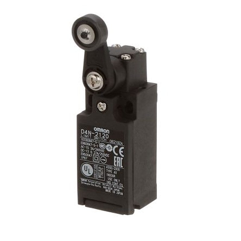 Omron D4n Series Roller Limit Switch, 1 NO/1 NC, IP67, Plastic Housing, 240V, 10A