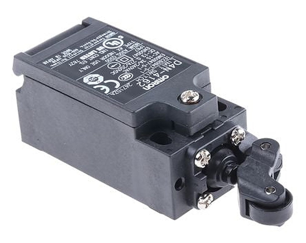 Omron D4n Series Roller Lever Limit Switch, 1 NO/1 NC, IP67, Metal Lever, Plastic, Resin (Lever), Stainless Steel