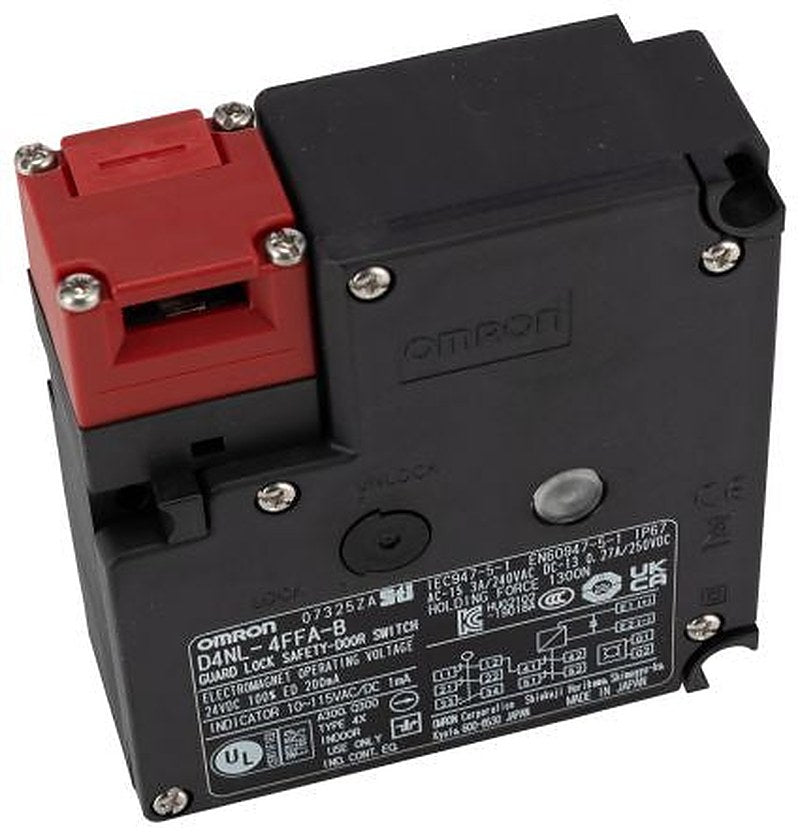 Omron D4NL Series Solenoid Interlock Switch, Power to Unlock