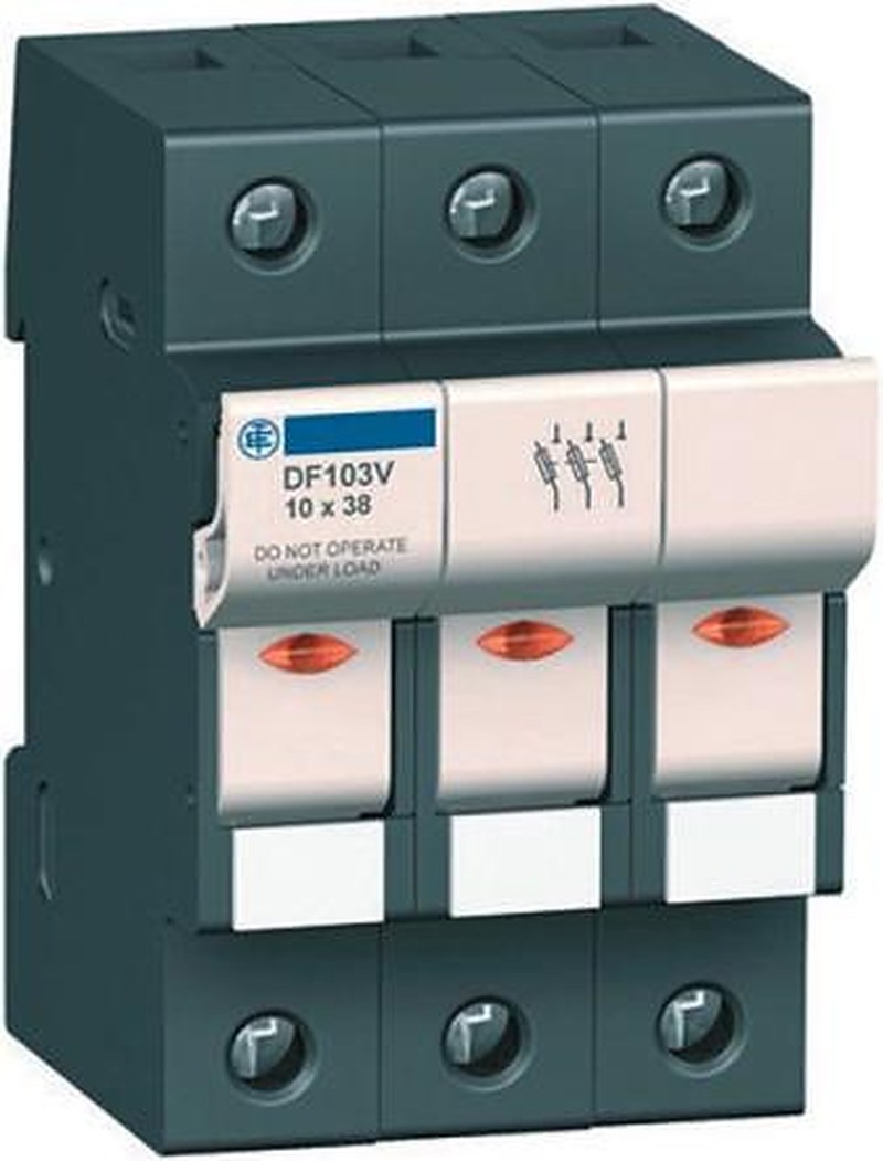 Schneider Electric 50A Rail Mount Fuse Holder, 2P-Pole, 690V ac