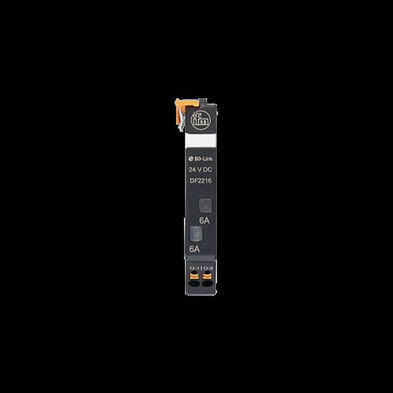 ifm electronic DF DF2 Electronic Circuit Breaker 6A 24V, 2 channels, DIN Rail
