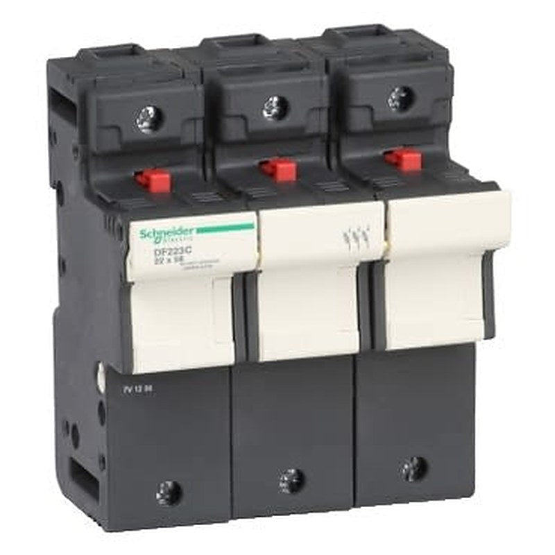 Schneider Electric 125A Rail Mount Fuse Holder, 3P-Pole, 690V ac