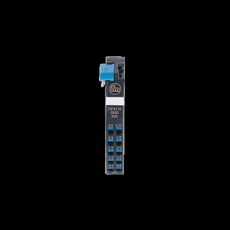 ifm electronic DF DF3 I/O Module 20A 24V, DIN Rail
