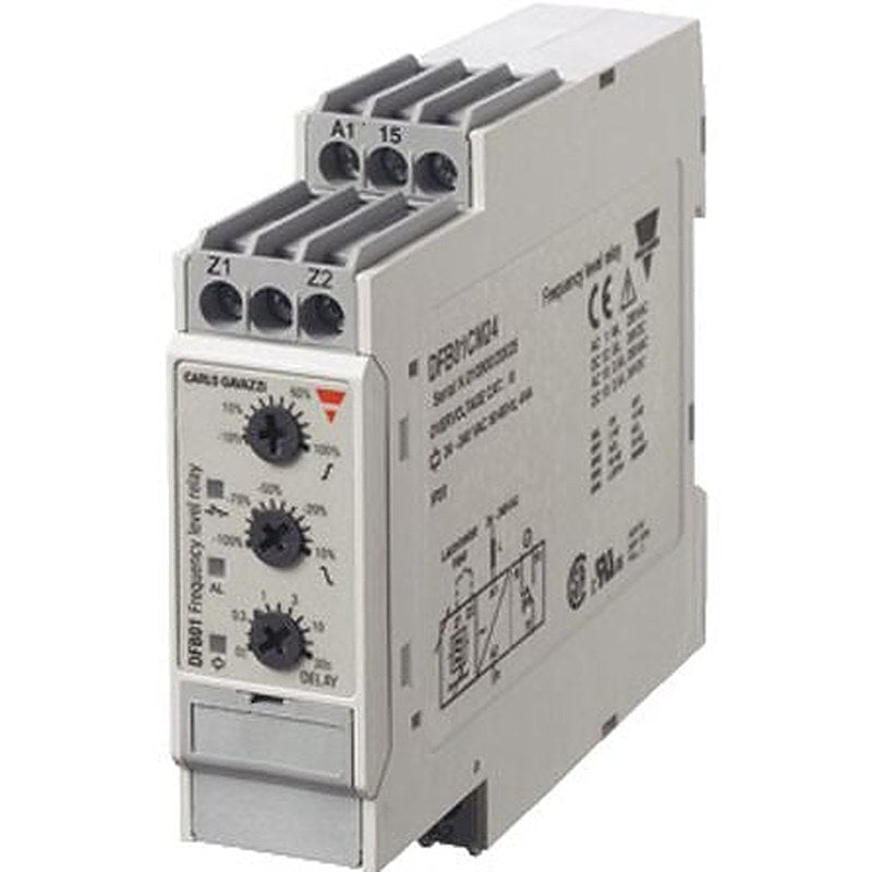 Carlo Gavazzi Monitoring Relay, SPDT, DIN Rail, 24V ac, 240 V ac 24 V dc
