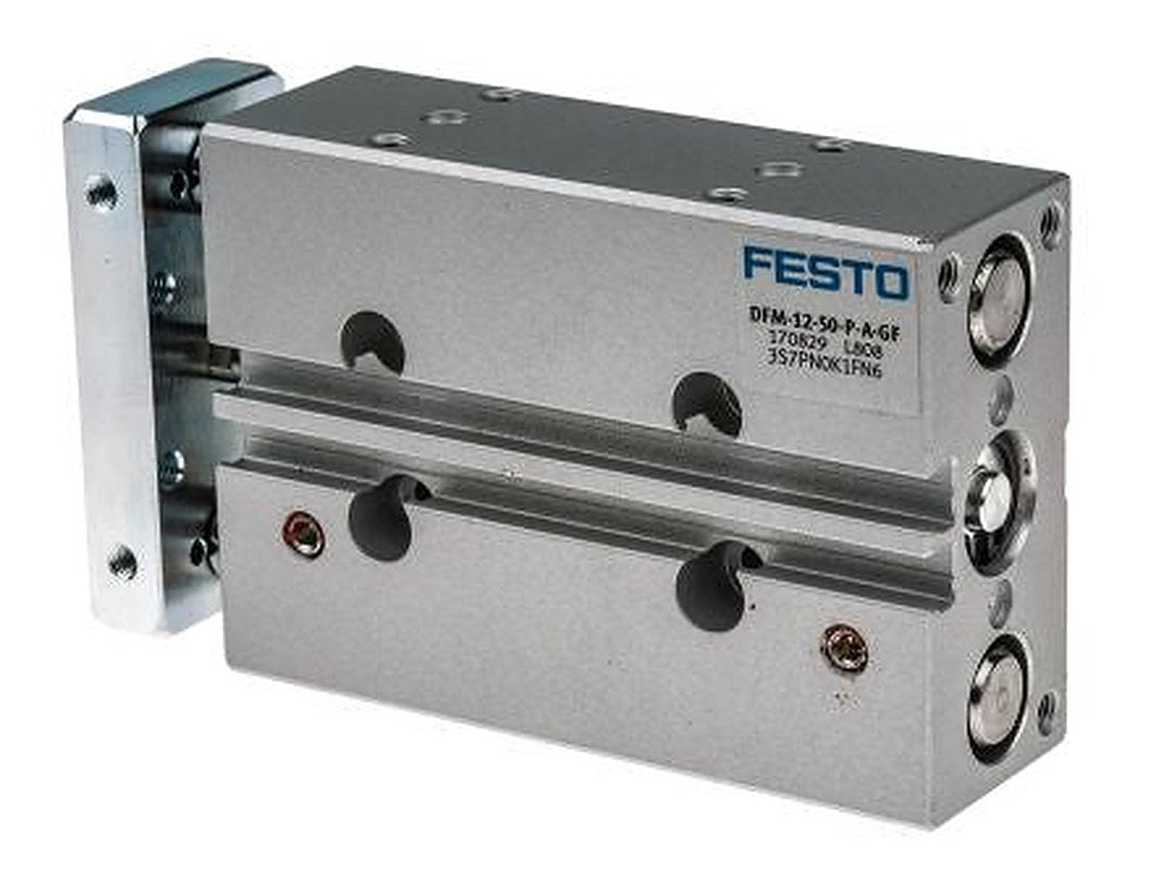 Festo Pneumatic Guided Cylinder - 170829 12 mm Bore, DFM Series, 50 mm Double Acting Acting