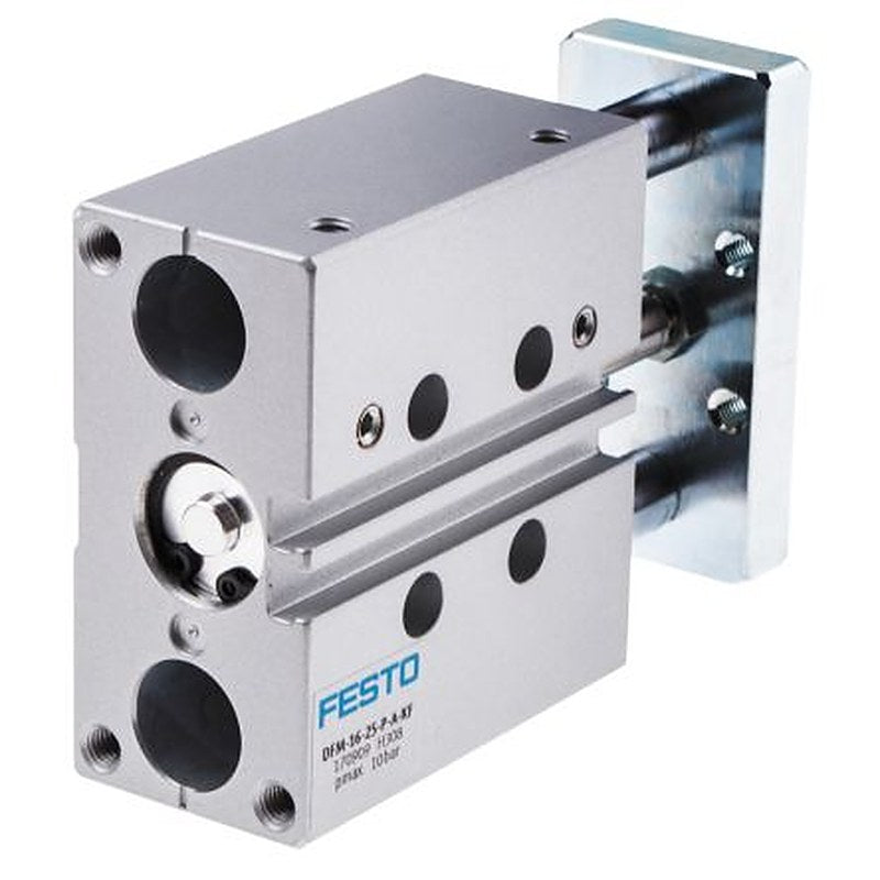 Festo Pneumatic Guided Cylinder - 170909 16 mm Bore, DFM Series, 25 mm Double Acting Acting