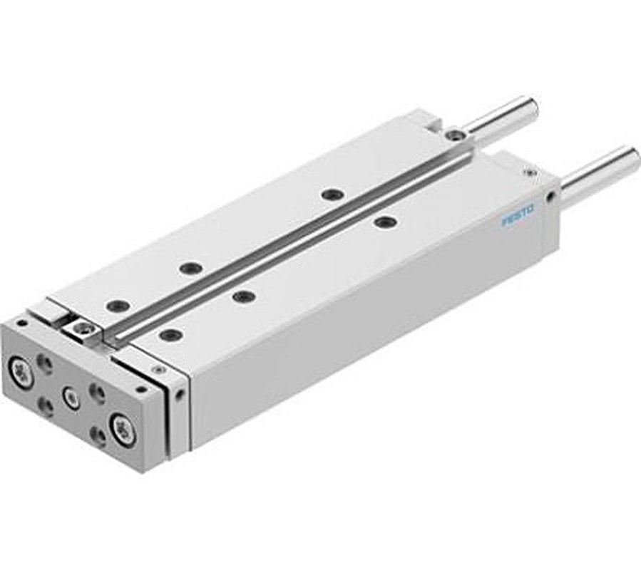 Festo Pneumatic Guided Cylinder - DFM-20-160-B-PPV-A-KF 20 mm Bore, DFM Series, 160 mm Double Acting Acting